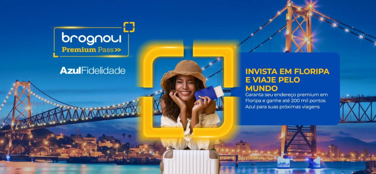 Brognoli Premium Pass — parceria com Azul Fidelidade